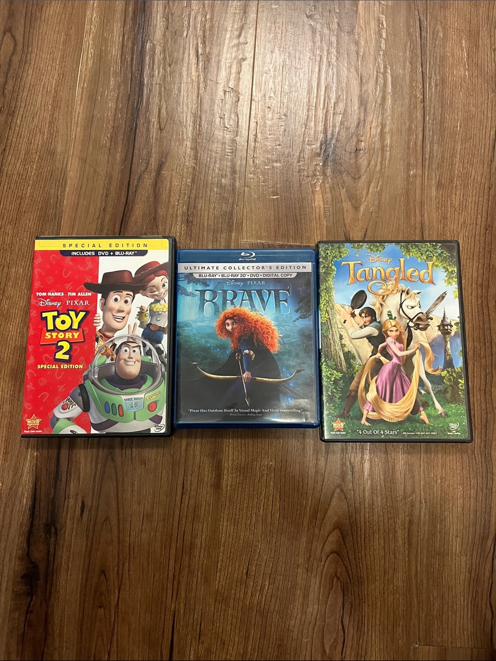 Kids Movie Collection - Toy Story 2, Brave, Tangled Blue Ray